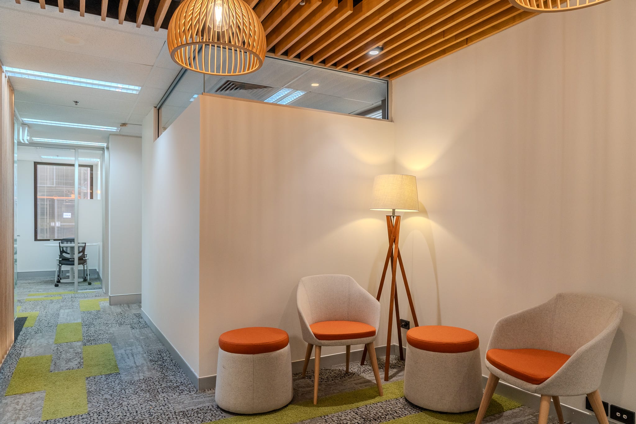 Level 10, Suite 2 breakout seating area