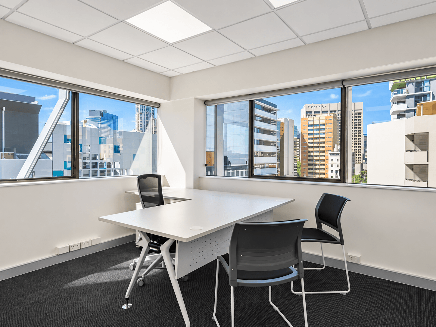 Private office with city outlook